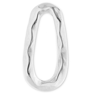 Componenti in acciaio inossidabile distanziatore ovale argento