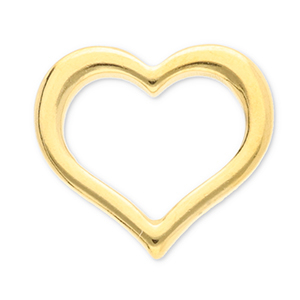 Componenti in acciaio inossidabile distanziatore cuore oro