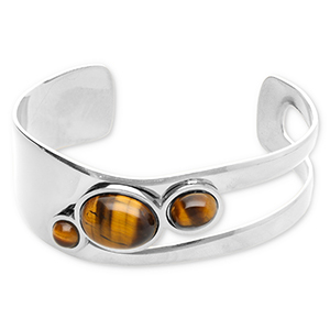 Bracciali in acciaio inossidabile bangle argento-marrone dorato