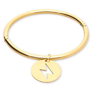 Bracciali in acciaio inossidabile fulmine oro