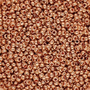 Rocailles Preciosa 8/0 oro rosa metallico