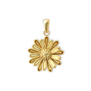 Ciondoli in acciaio inossidabile fiore oro