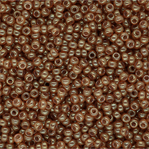 Rocailles Miyuki 11/0 Ceylon Translucent Spice Brown 11-2372