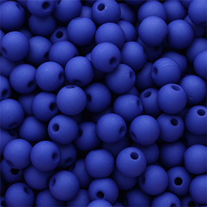 Perline in acrilico 6 mm blu reale