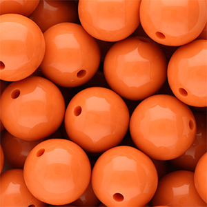 DQ Perline in acrilico 18 mm lucido Orange peel 16-1359 TCX