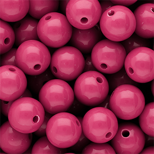 DQ Perline in acrilico 12 mm lucido Rose violet 17-2624 TCX