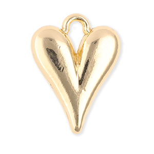 Ciondoli di metallo cuore oro