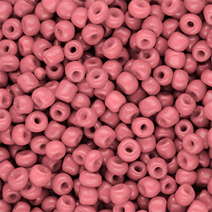 Perline di vetro rocailles 6/0 (4mm) rosa salmone