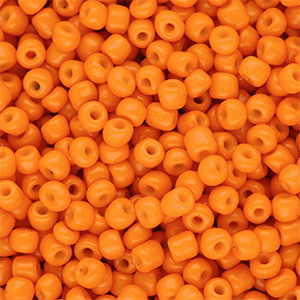 Perline di vetro rocailles 6/0 (4mm) arancione