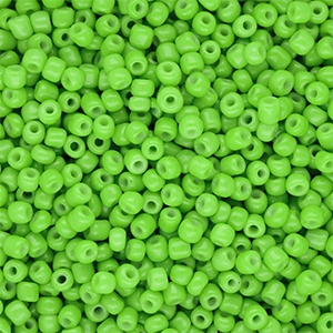 Perline di vetro rocailles 8/0 (3mm) verde