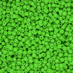Perline di vetro rocailles 12/0 (2mm) verde