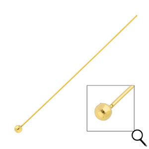 BY31&reg; Componenti in acciaio inossidabile chiodini a testa pallina 70mm oro