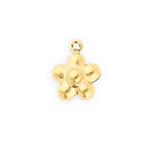 Ciondoli in acciaio inossidabile fiore oro