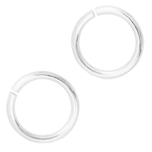 Anellini apribili DQ 6mm argento 