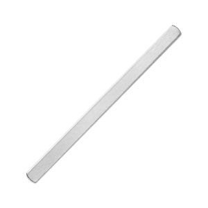 ImpressArt strisce di metallo per anelli 3.5x76mm in alluminio argento