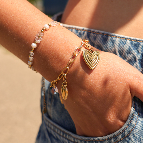 Crea collane e bracciali divertenti con i ciondoli a cuore in acciaio inossidabile