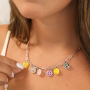 Realizza bellissime creazioni con questi ciondoli smiley di tendenza in plexx e metallo DQ.