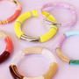 Braccialetti con perline in acrilico tubo