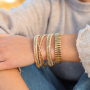 Mixa e abbina bracciali bangle in acciaio inossidabile