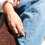 Idee scintillanti con pietre strass Hotfix e catena di strass