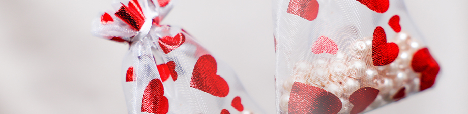 Nuovi sacchetti in organza per gioielli per San Valentino
