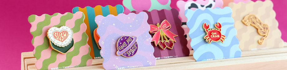Cartoncini per gioielli BY31&reg; con pins trendy